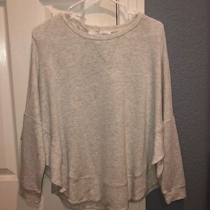 heathered grey long sleeve/ sweater